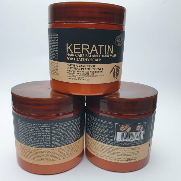 3-in-1 Keratin Hair Care Set - Mask, Shampoo & Serum